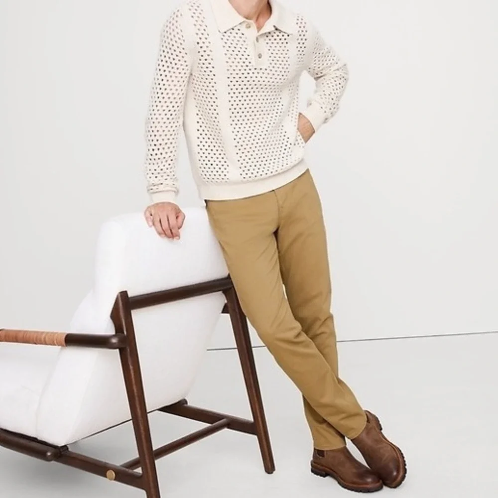 Banana Republic Slim Fit Traveler Pant - Size 42x32 - Whiskey Brown - NWOT‎